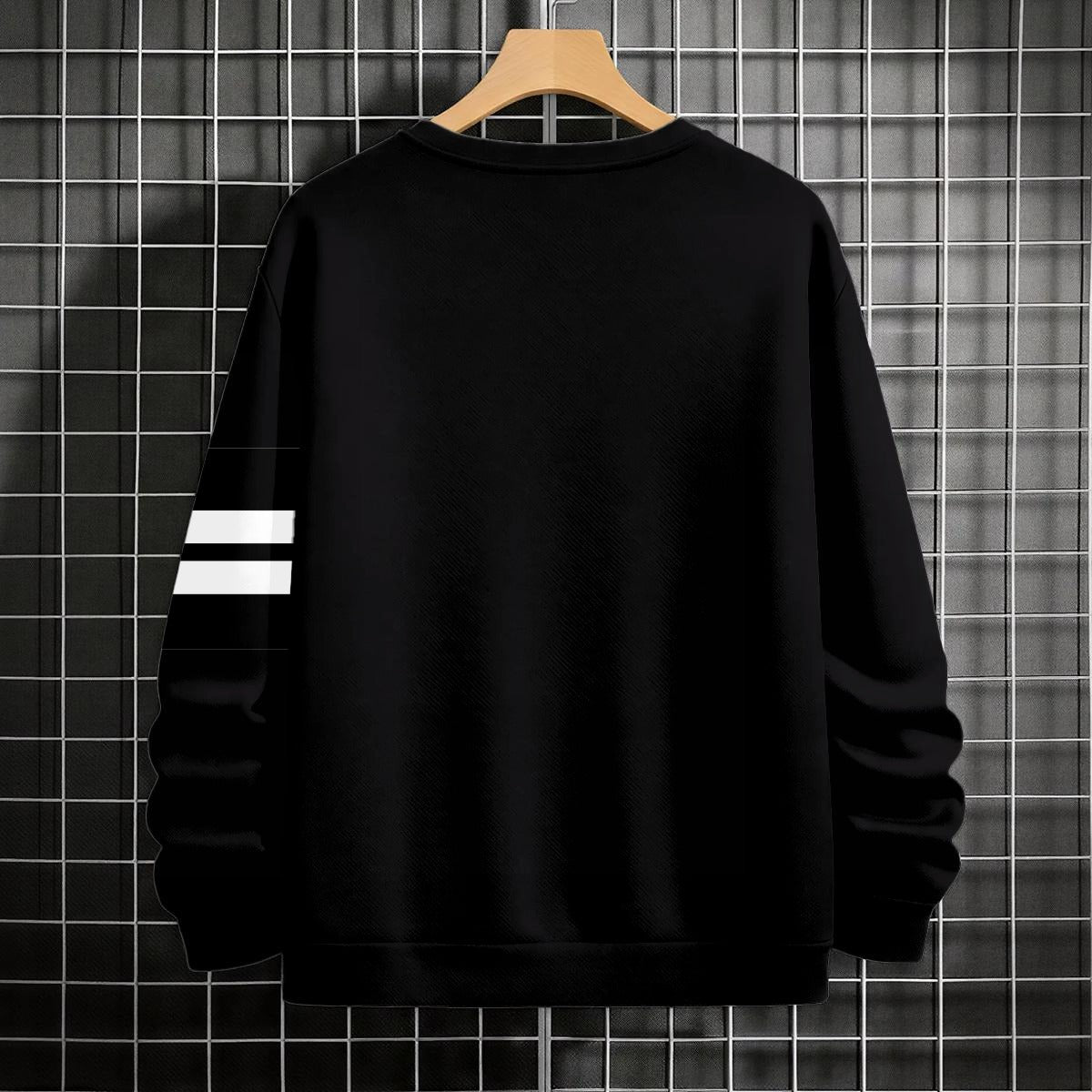 Midnight Black Collegiate Crewneck