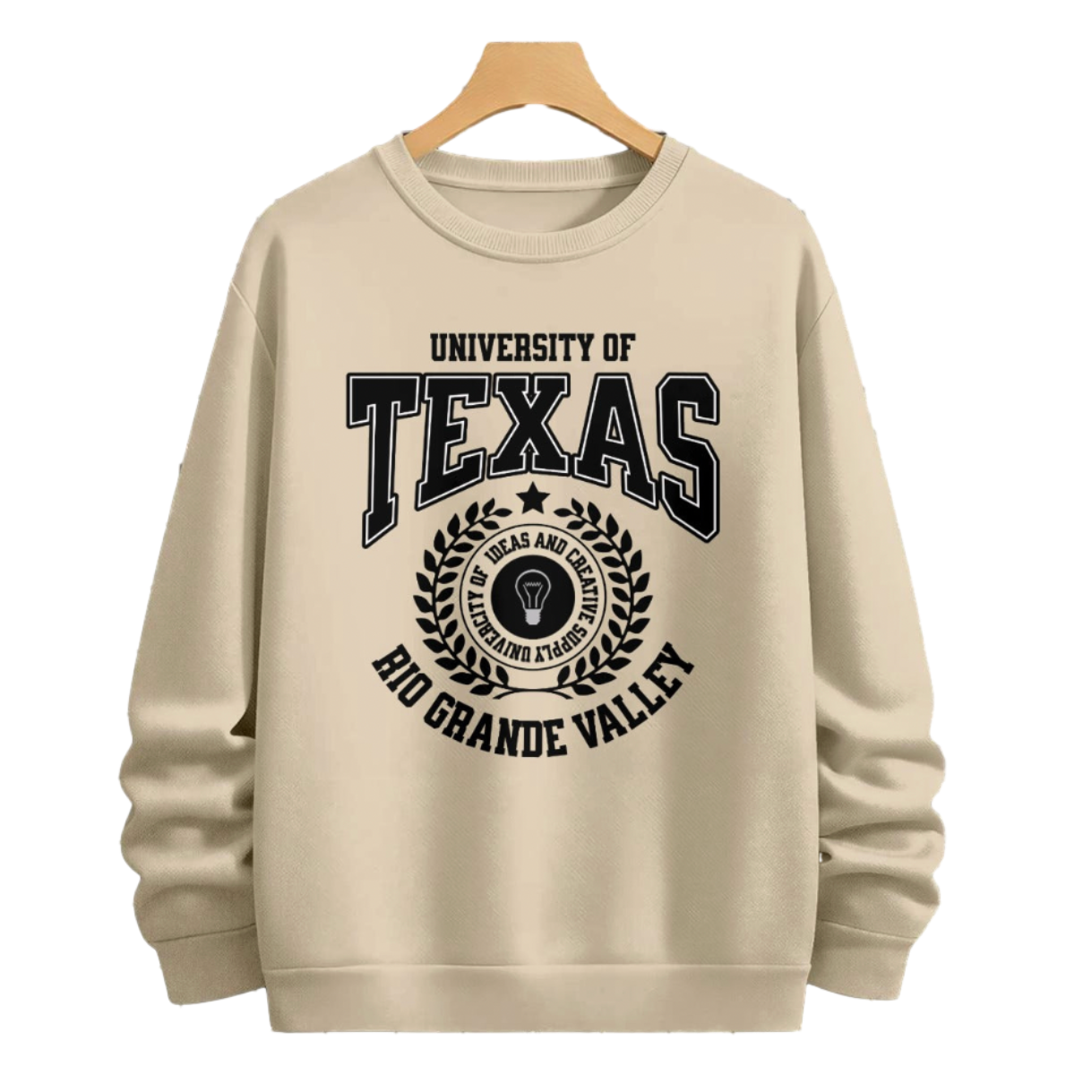 Cream Collegiate Crewneck